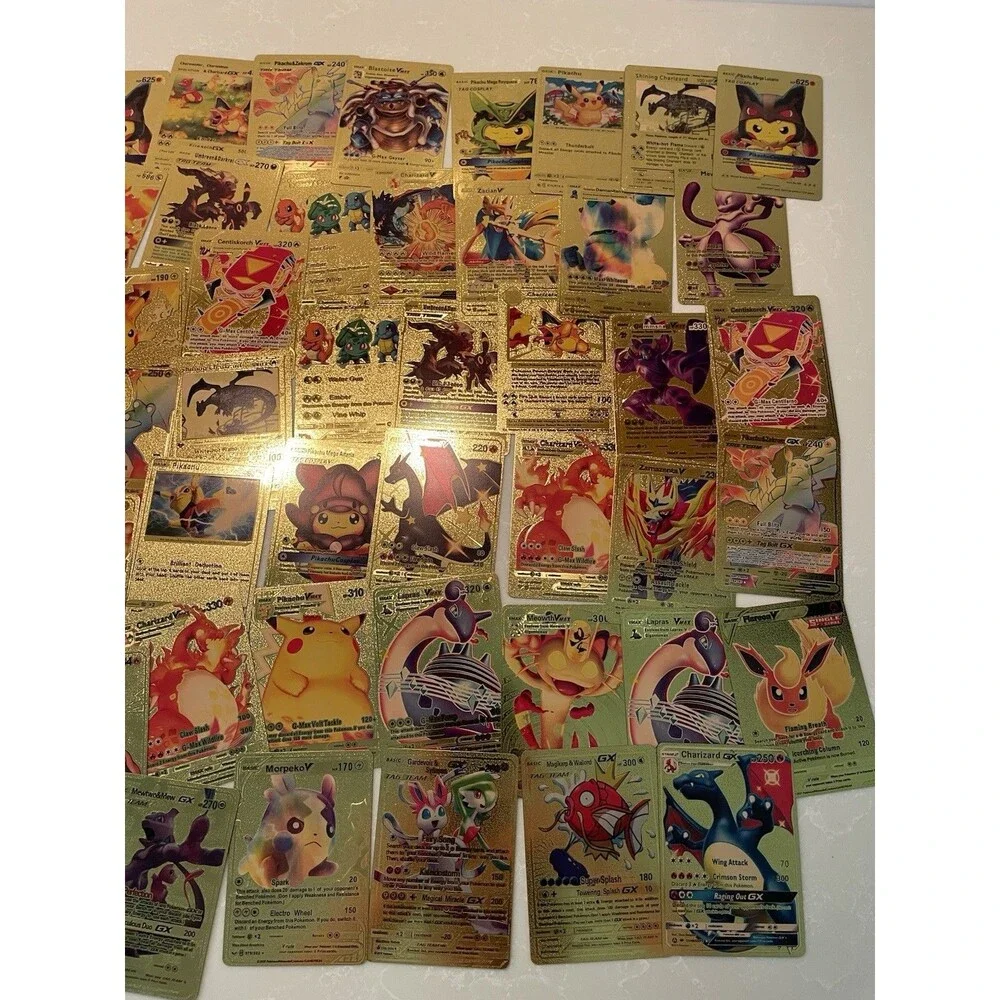 Lot of 5 Pokémon Gold Cards Random Draw No Duplicates